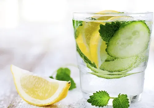 Cucumber and Mint Water