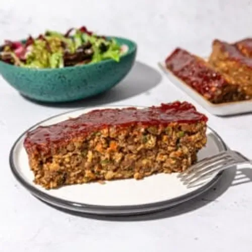 Lentil and Walnut Loaf with Tomato Sauce